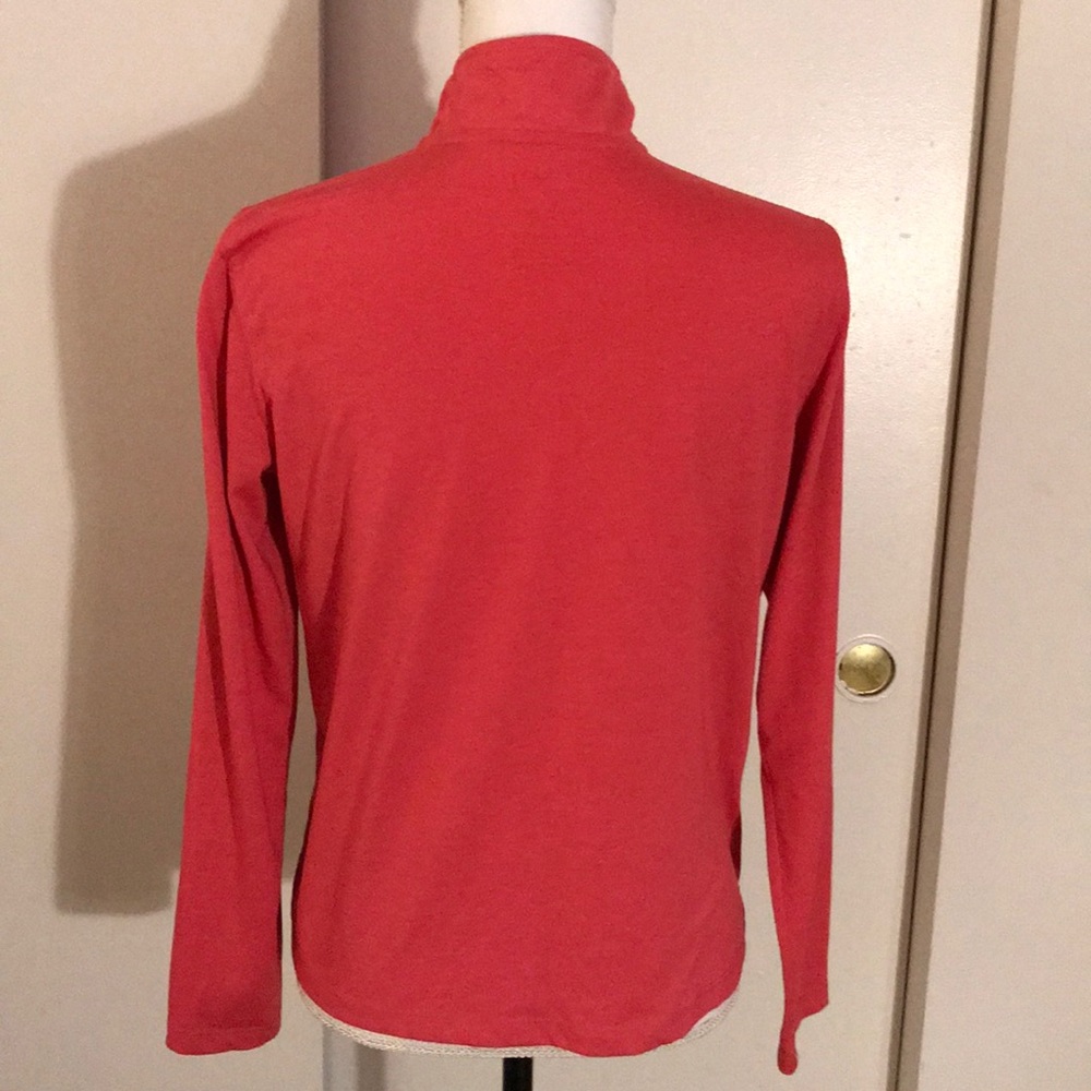 L.L. Bean Coral Half-Zip Pullover - Picture 3 of 6